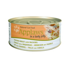 Applaws Chicken with Mackerel in Jelly For Cats 啫喱系列 – 雞胸&鯖魚貓罐頭 70g 